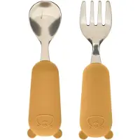 Atmosphera Créateur d'intérieur® Besteckset löffel und gabel yum l.16,5cm ockerfarben - Atmosphera créateur d'intérieur
