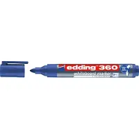 Edding Whiteboard Marker 360, Rundspitze, 10 Stück, blau
