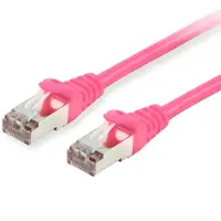 Equip Cat.6 S/FTP Patchkabel, 7.5m, Pink, 7,5 m, Cat6, S/FTP (S-STP), RJ-45, RJ-45, Pink