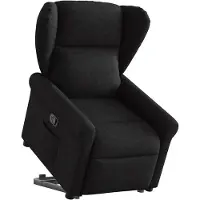 vidaXL Relaxsessel mit Aufstehhilfe Schwarz Stoff
