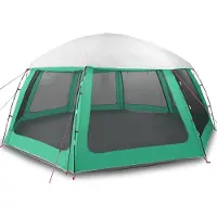 vidaXL Poolzelt mit abnehmbarem Überzelt Netzwänden Meergrün 612x612cm