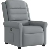 vidaXL Relaxsessel Hellgrau Stoff
