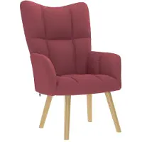 vidaXL Relaxsessel Stoff Weinrot