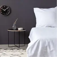 L'essentiel Maison , De White, Satin-King-Bettbezug-Set (FR), Weiß, 100 % Baumwollsatin, 240 x 220 cm