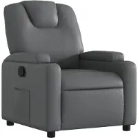 vidaXL Relaxsessel Grau Kunstleder