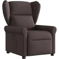 vidaXL Relaxsessel Dunkelbraun Stoff