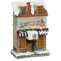 Luville Fassade Hotel Restaurant batteriebetrieben L 8,5 x B 4,5 x H 12,5 cm (multi)