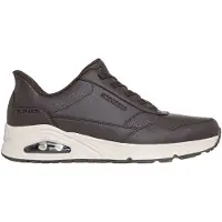 SKECHERS Slip-Ins: Uno - Banksia Luxe Sneakers Laag - Donkerbruin - Maat 42