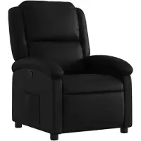 vidaXL Relaxsessel, Kunstleder, Schwarz