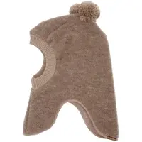 Maximo Woll-Schlupfmütze mit Bommel, braun, 51