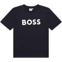 BOSS Kids-T-Shirt aus Baumwoll-Jersey mit Kontrast-Logo Grösse 150