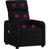 vidaXL Massage-Relaxsessel, Stoff, Schwarz