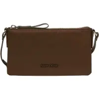 Marc O'Polo Leder Umhängetasche Fuana Crossbody Bag Dark Earth dunkelbraun