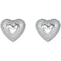 GUESS Beloved Pave Heart Studs Ohrringe