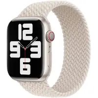Apple Geflochtenes Solo Loop für das Watch | 38/40/41/42 mm - Größe 1 - Starlight