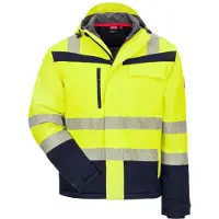 Nitras MOTION TEX VIZ PLUS, Winter-Warnschutz-Softshelljacke XS neongelb / marine