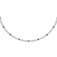 Morellato Elegant silver necklace with zircons Tesori SAIW136