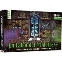 Sonstige Verlage Puzzle-Rätsel-Adventskalender: Im Labor der Winterhexe - 24 Puzzles mit insgesamt 960 Teilen