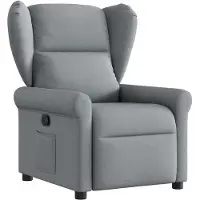 vidaXL Relaxsessel Hellgrau Stoff
