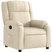 vidaXL Relaxsessel, cremefarbener Stoff