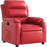 vidaXL Relaxsessel Rot Kunstleder