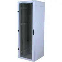 Triton Delta S rack 15U/600x600, glass grey Freistehendes Gestell