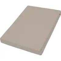 Westminster Heimtextil como Jersey-Elasthan Topper-Spannbetttuch 03601 , braun , Maße (cm): B: 100 H: 10