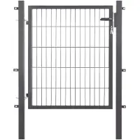 Floraworld Einzeltor »comfort«, Türmaße BxH: 100 x 100 cm - grau