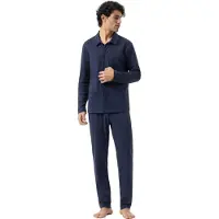 Mey Schlafanzug Serie Pure Night Yacht Blue | Größe XL