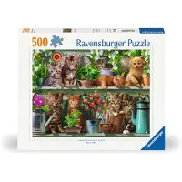 Ravensburger - Puzzle Cats On The Shelf 500p (12000205)