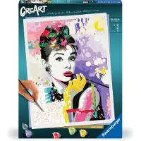 Ravensburger Audrey Hepburn Creart Paint By Numbers Painting Set 30x40 Cm Puzzle