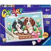 Ravensburger CreArt Hunde im Körbchen