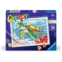 Ravensburger CreArt - MNZ - Sea turtle, Farben enthalten, Malen nach Zahlen Set