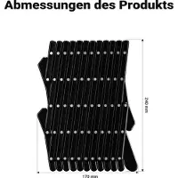 Wiltec Fudajo Hundeschutzgitter Autofenster 17,7x24cm Lüftungsgitter Fenstergitter Auto
