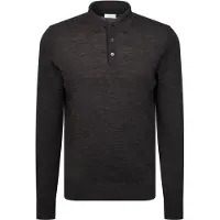 Seidensticker Polokragenpullover "Schwarze Rose", Herren, Gr. 3XL, grau, 100% Wolle, unifarben, regular fit, Pullover Polokragenpullover, 1/1 Kragen Uni