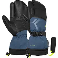 Reusch Handschuhe Men Down Spirit GTX Lobster Black / Dark Denim / Safety Yellow-10