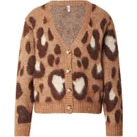 ONLY Strickjacke Edelie 15353090 Braun Regular Fit