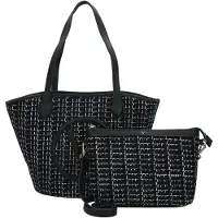 Valentino Elegante Schwarze Damentasche mit Karabinerhaken & Reißverschluss