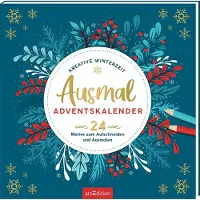 Ars Edition Ausmal-Adventskalender - Kreative Winterzeit