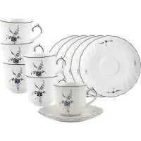 Villeroy & Boch Vieux Luxembourg Kaffeetassen mit Untertassen
