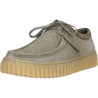 Clarks Schnürschuhe Torhill Low mit großer, gerippter Außensohle 5357 Sage Suede 40