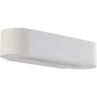 LINDBY Fioni Wandleuchte White - , Fioni, dimmbar, Weiß, für Wohnzimmer, Gips / Ton, Modern