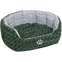 Nobby Komfort Bett oval "SEOLI", dunkelgrau/hellgrau, 45cm