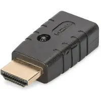 Digitus 4K HDMI EDID Emulator, HDMI, HDMI, HDMI, Schwarz, 3840 x 2160 Pixel, 4K Ultra HD