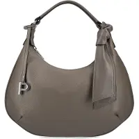 PICARD Leder Umhängetasche Schultertasche Embrace Hobo Bag Gravel taupe