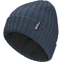 Jack Wolfskin Beanie "RIB KNIT BEANIE" Strickmütze, warm, winddicht