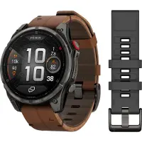 Garmin Fenix 8 Pro, 47 mm, Saphirglas, AMOLED-Display, Carbon Grey, DLC-Titan