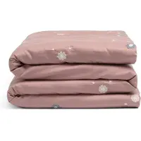 Yumeko Kinderbettwäsche Baumwollsatin 120x150 Rosa - Eco, Bio & Fairtrade