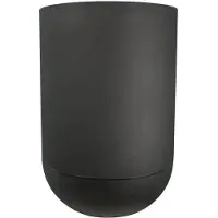 Riss Schwarzer Pflanztopf Ø 50 cm - Eleganter runder Gartenbehälter aus Kunststoff