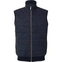 Bugatti Sweatweste "Regular Fit" mit Stehkragen und aus reine Baumwolle